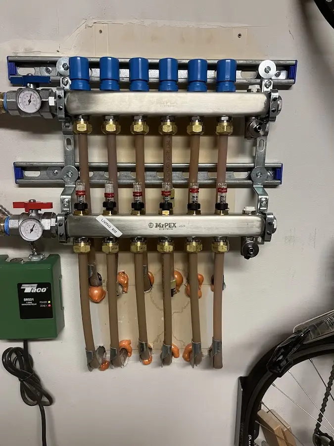 Plumber performing Gas Leak Detection at a residential property in Monument